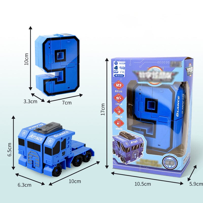 Toy Deformation Number Transform Robot gyerekeknek