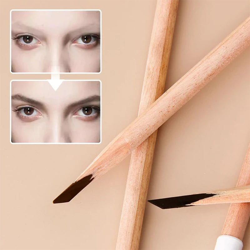 Waterproof Wooden Eyebrow Pencil(12 PCS)