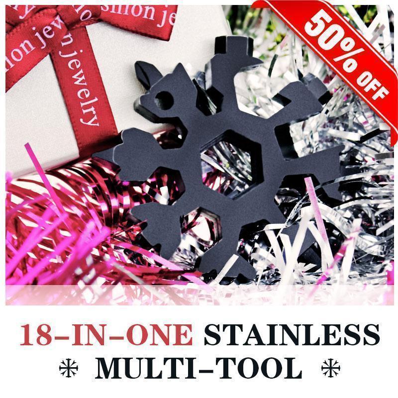 Amenitee 18-in-1 stainless steel snowflakes multi-tool