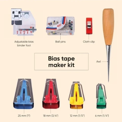 Love Sew Bias Tape Maker Kit