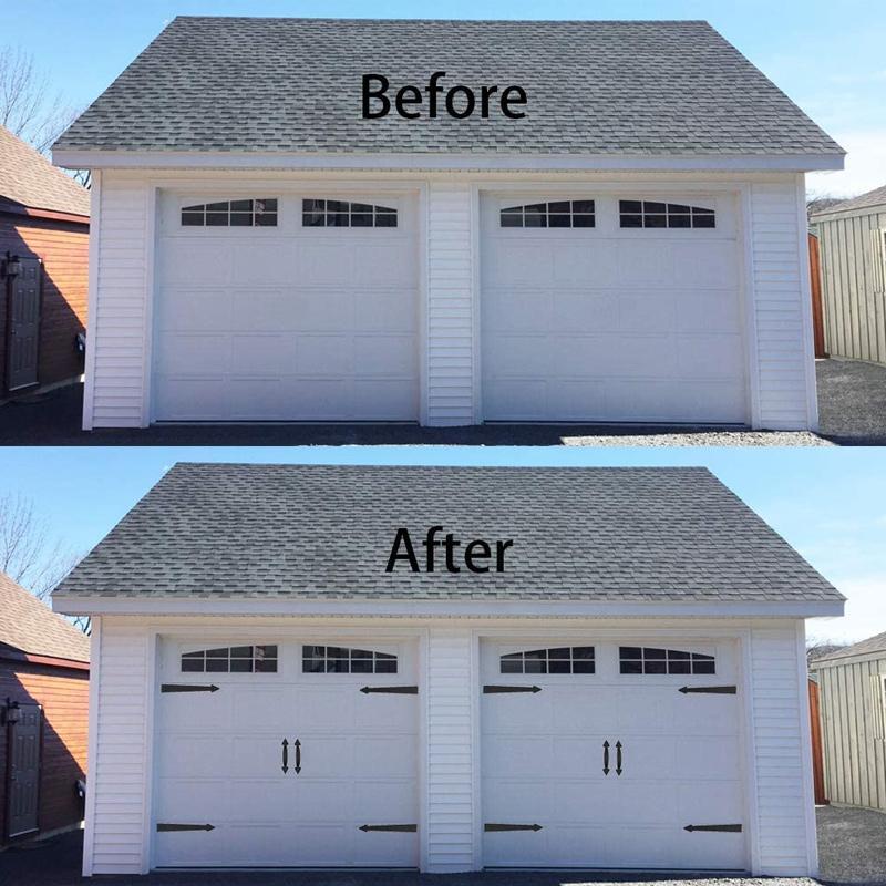 Decorative Magnetic Handle And Hinge For Garage Door