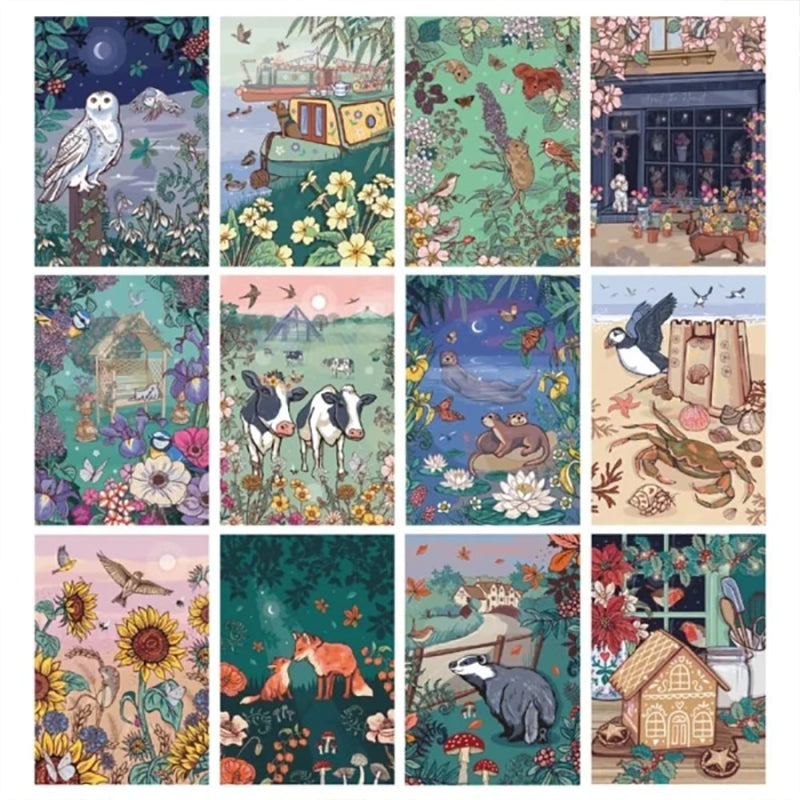 🗓️2024 Nature and Wildlife Art Wall Calendar🗓️