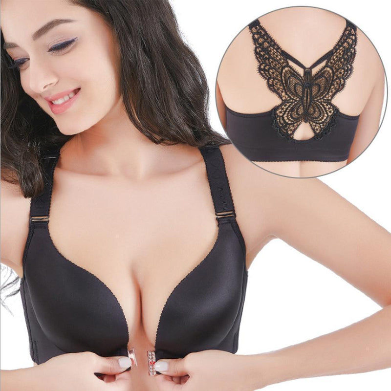 Seamless Front Closure Butterfly Bra