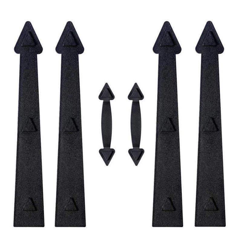 Decorative Magnetic Handle And Hinge For Garage Door