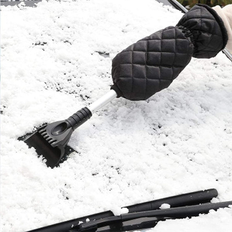 Adjustable Car Ice Scraper With Glove