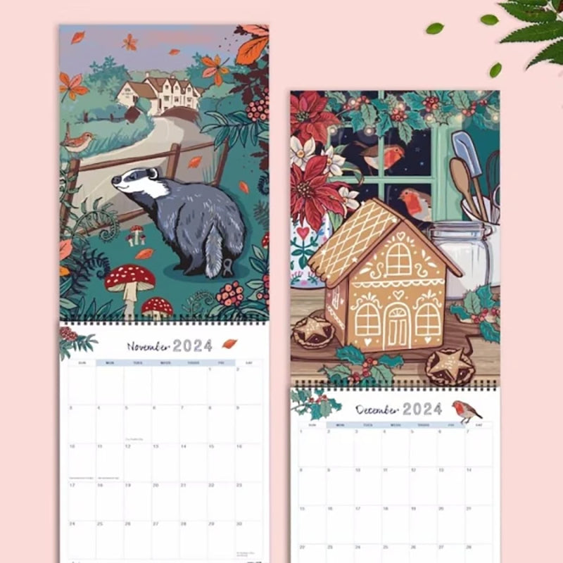 🗓️2024 Nature and Wildlife Art Wall Calendar🗓️